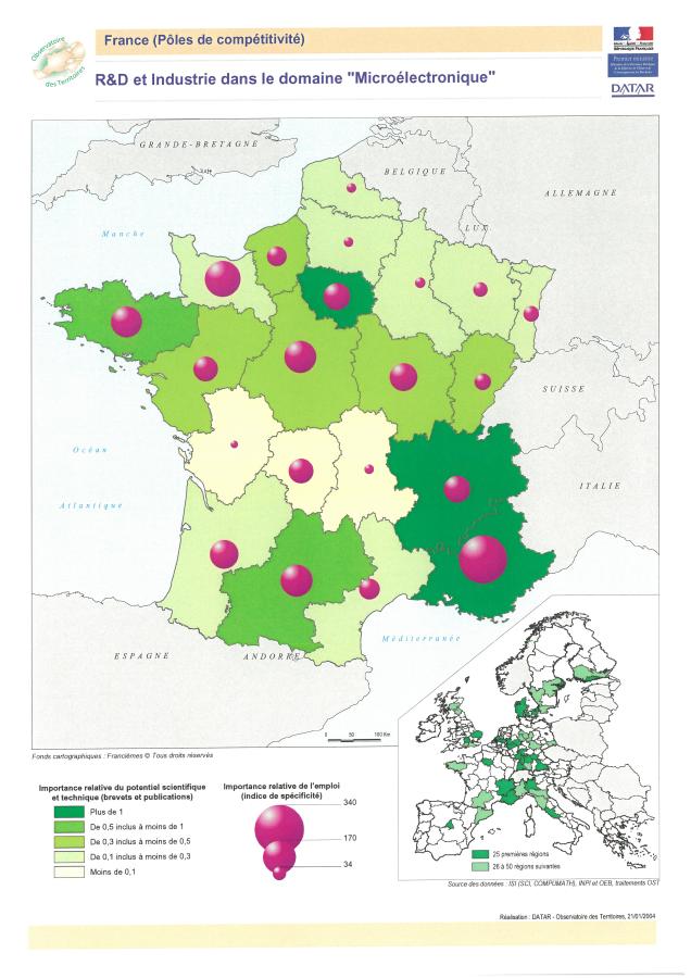 R&D et Industrie dans le domaine "Micro&eacute;lectronique"