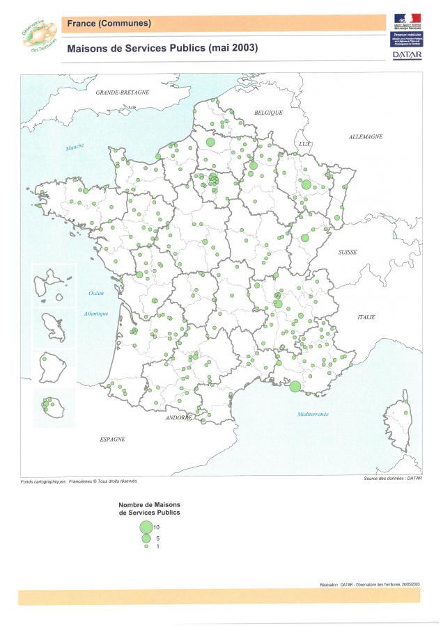 Maisons de services publics (mai 2003)