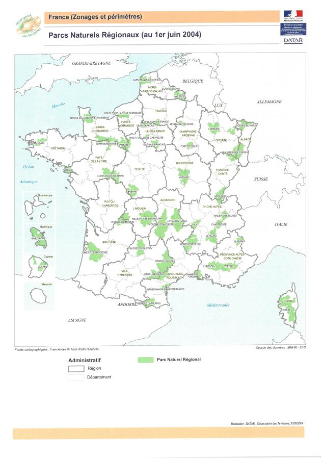 Parcs naturels r&eacute;gionaux