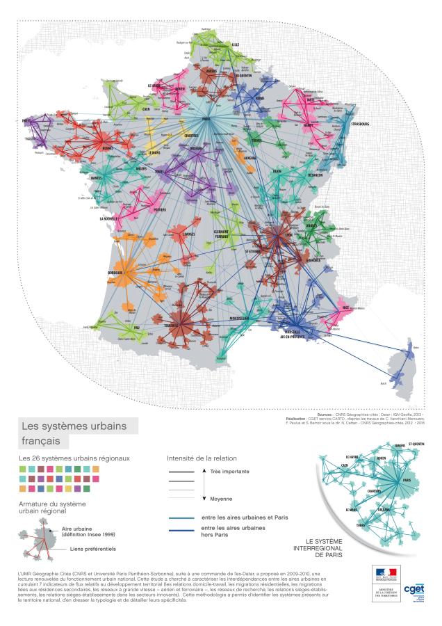 Les syst&egrave;mes urbains fran&ccedil;ais