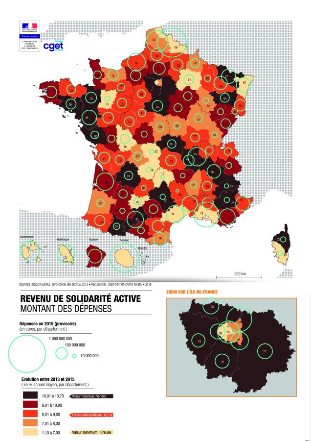 Revenu de Solidarit&eacute; Active (RSA) : Le montant des d&eacute;penses