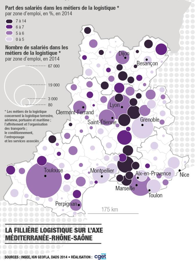 La fili&egrave;re logistique sur l'axe M&eacute;diterran&eacute;e-Rh&ocirc;ne-Sa&ocirc;ne