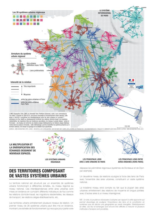 Des territoires composant de vastes syst&egrave;mes urbains