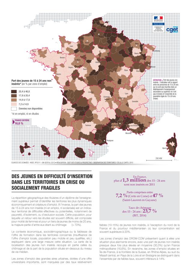 Des jeunes en difficult&eacute; d'insertion dans les territoires en crise ou socialement fragiles