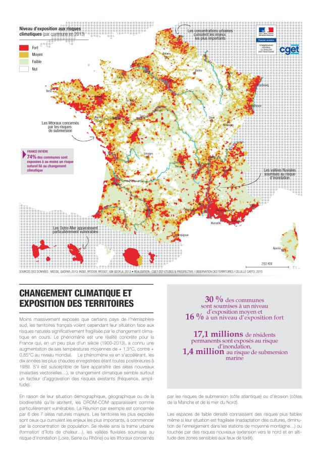Changement climatique et exposition des territoires