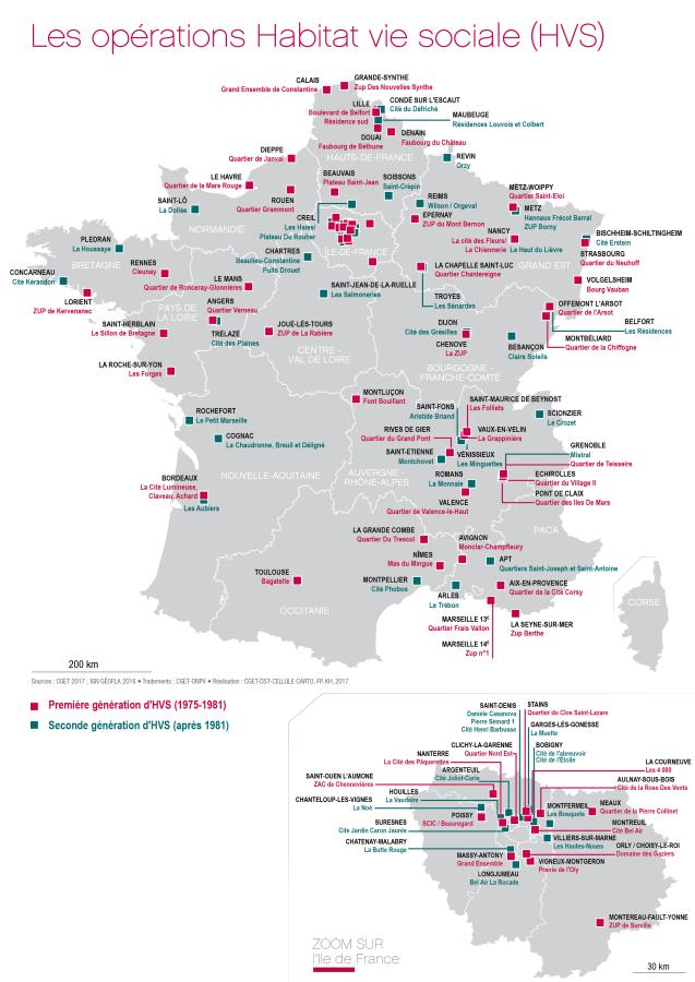 Les op&eacute;rations Habitat vie sociale (HVS)