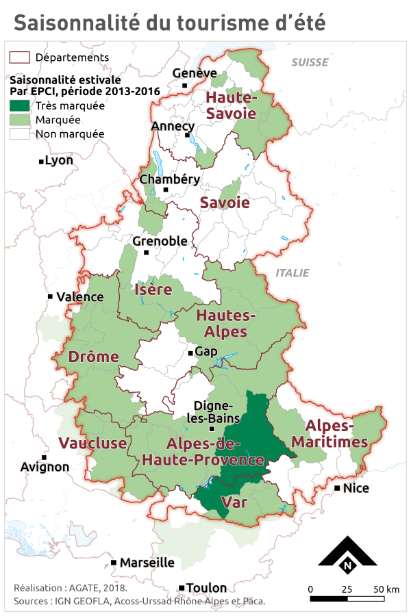 Saisonnalit&eacute; du tourisme d'&eacute;t&eacute;