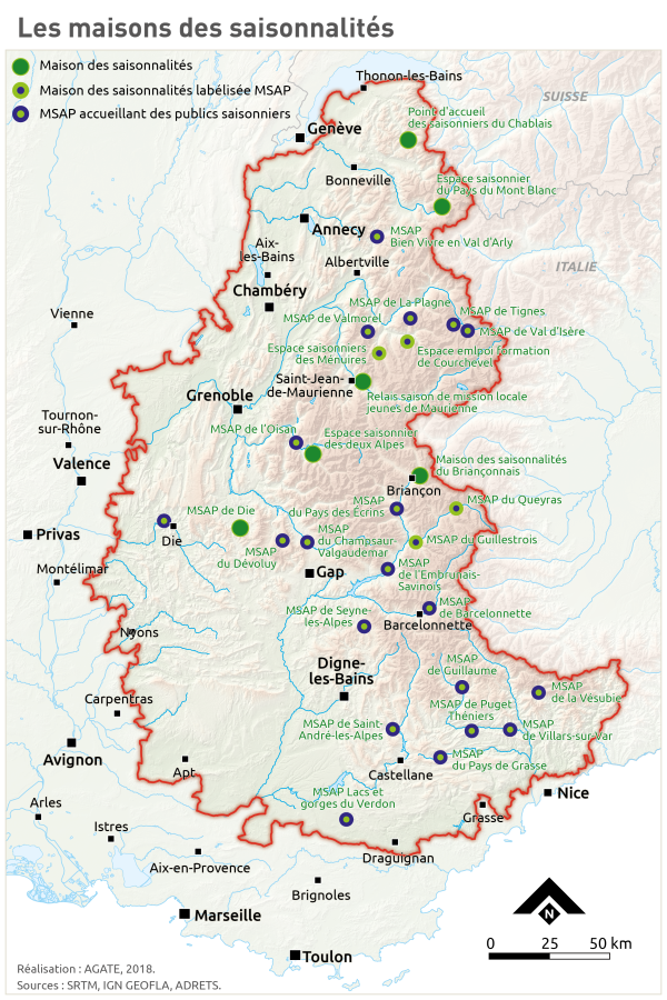 Les maisons des saisonnalit&eacute;s