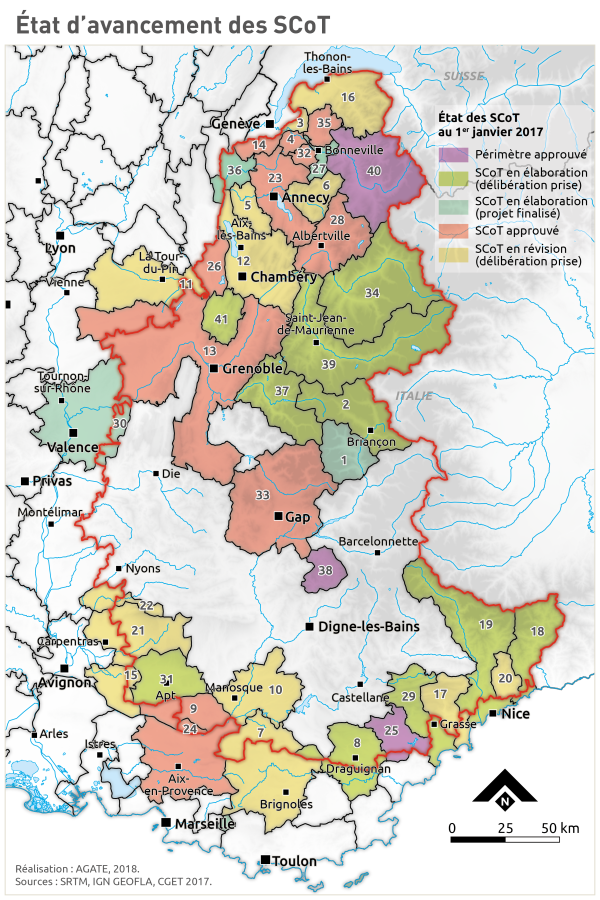 &Eacute;tat d'avancement des SCoT