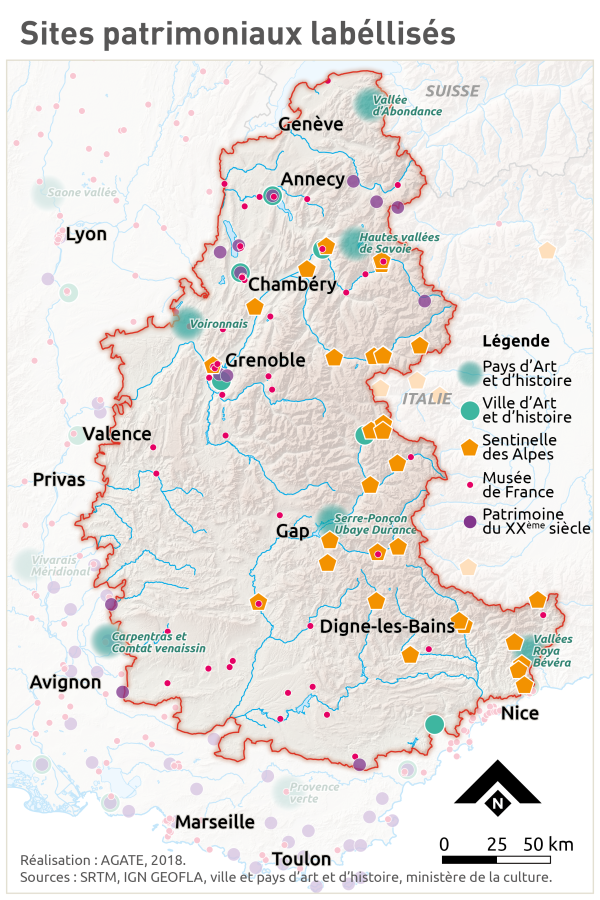 Sites patrimoniaux lab&eacute;llis&eacute;s