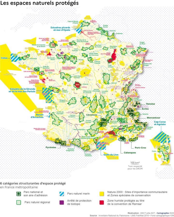 Inventaire des espaces naturels prot&eacute;g&eacute;s