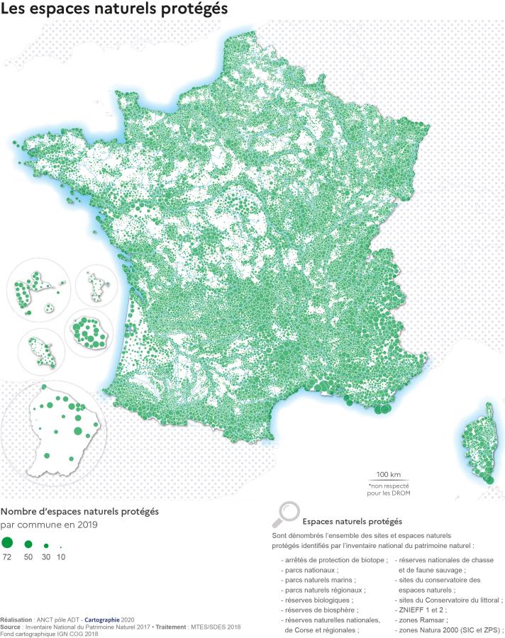 Les espaces naturels prot&eacute;g&eacute;s