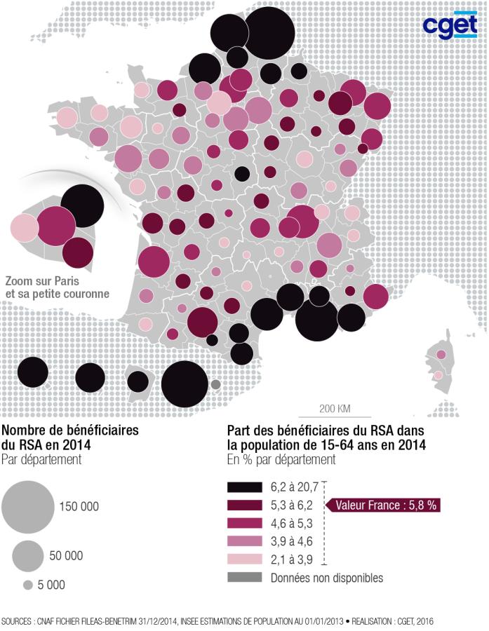Part des allocataires du RSA