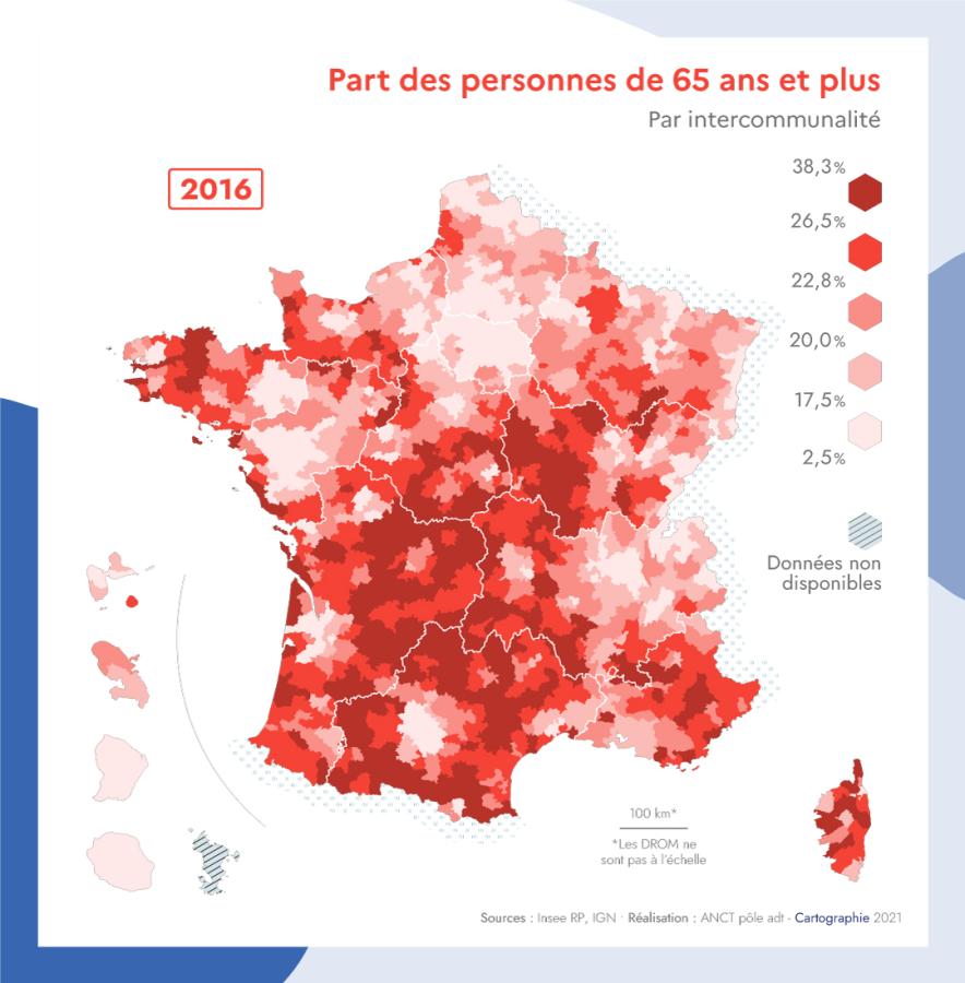 Part des personnes de 65 ans et plus