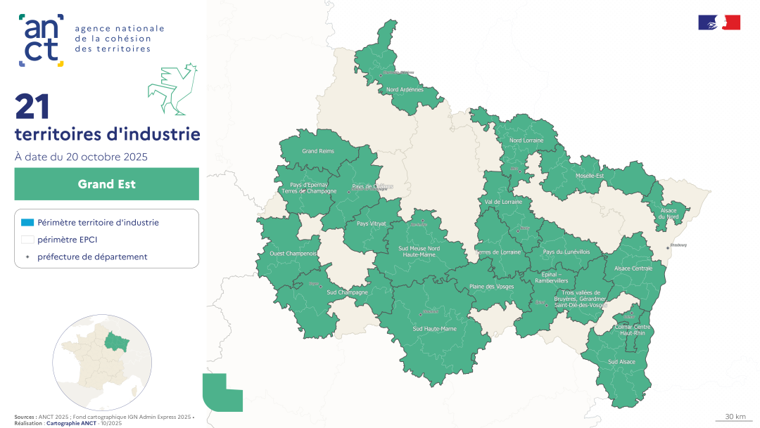 Territoires d'industrie 2023-2027 : Grand Est