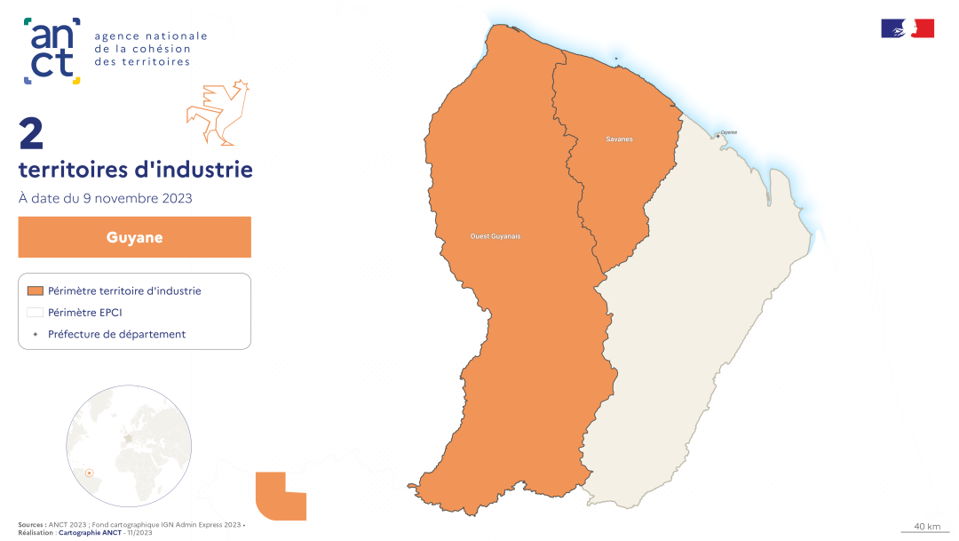 Territoires d'industrie 2023-2027 : Guyane