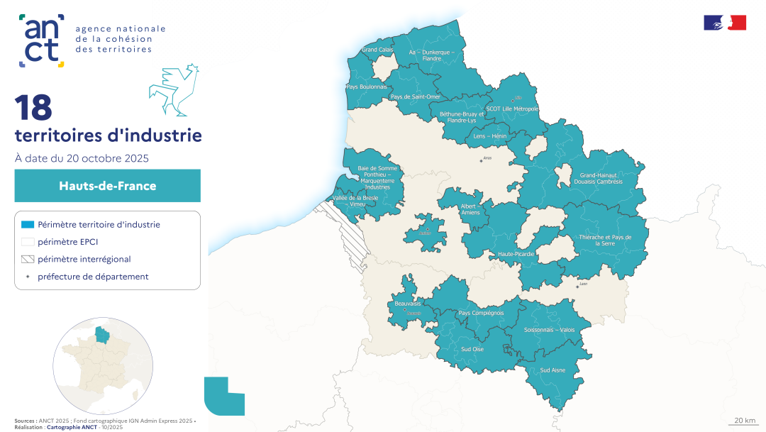 Territoires d'industrie 2023-2027 : Hauts-de-France