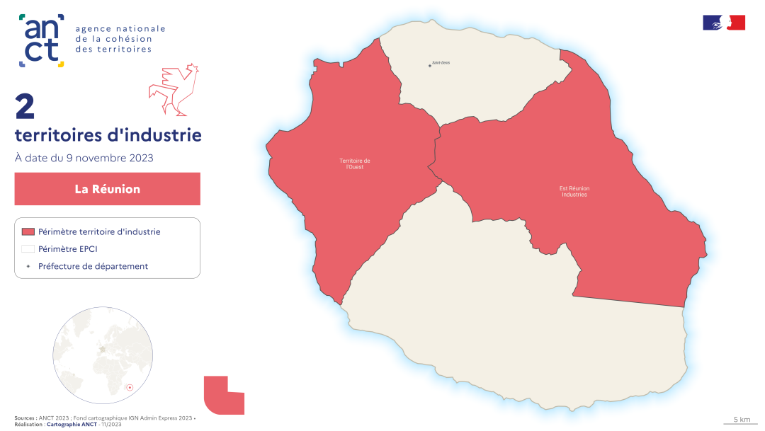 Territoires d'industrie 2023-2027 : La R&eacute;union