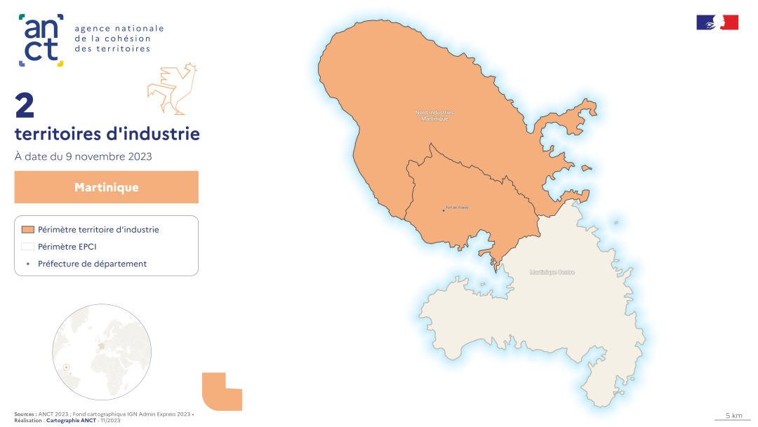 Territoires d'industrie 2023-2027 : Martinique