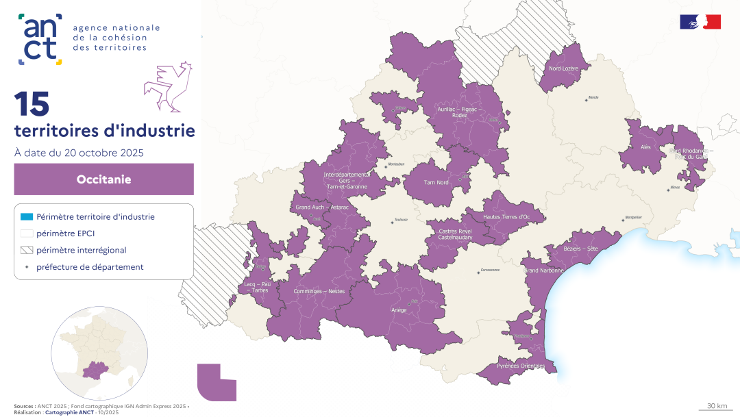 Territoires d'industrie 2023-2027 : Occitanie