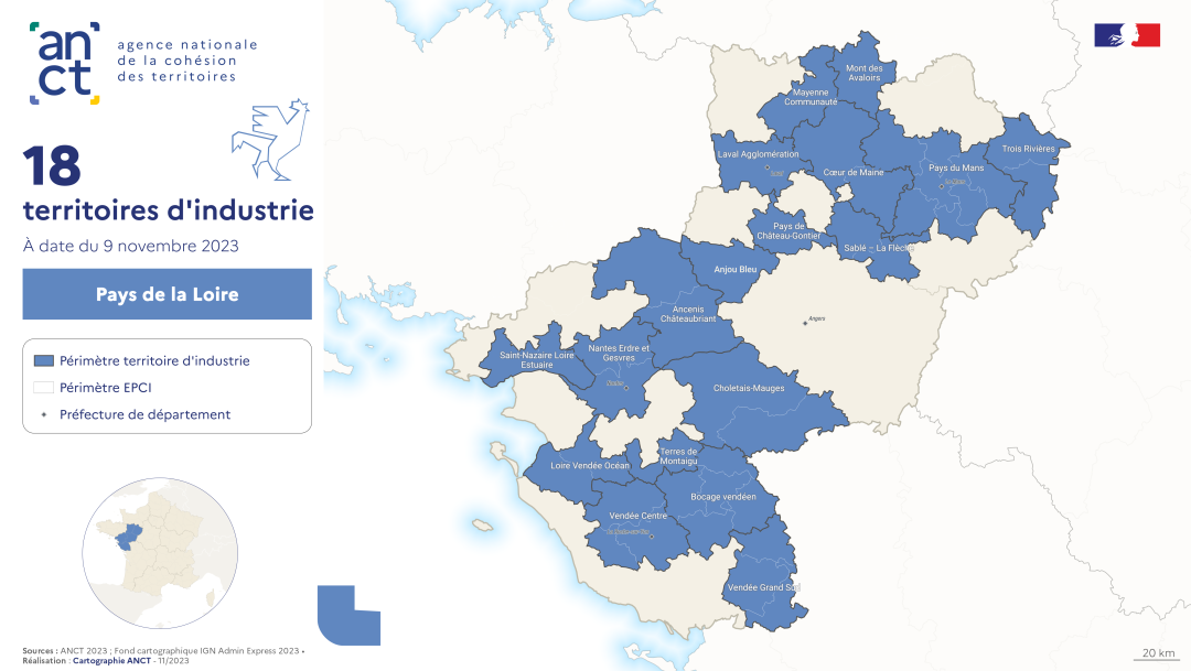 Territoires d'industrie 2023-2027 : Pays de la Loire