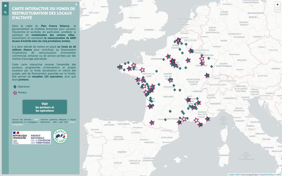 Fonds de restructuration des locaux d'activit&eacute; &mdash; Cliquer pour consulter la carte interactive