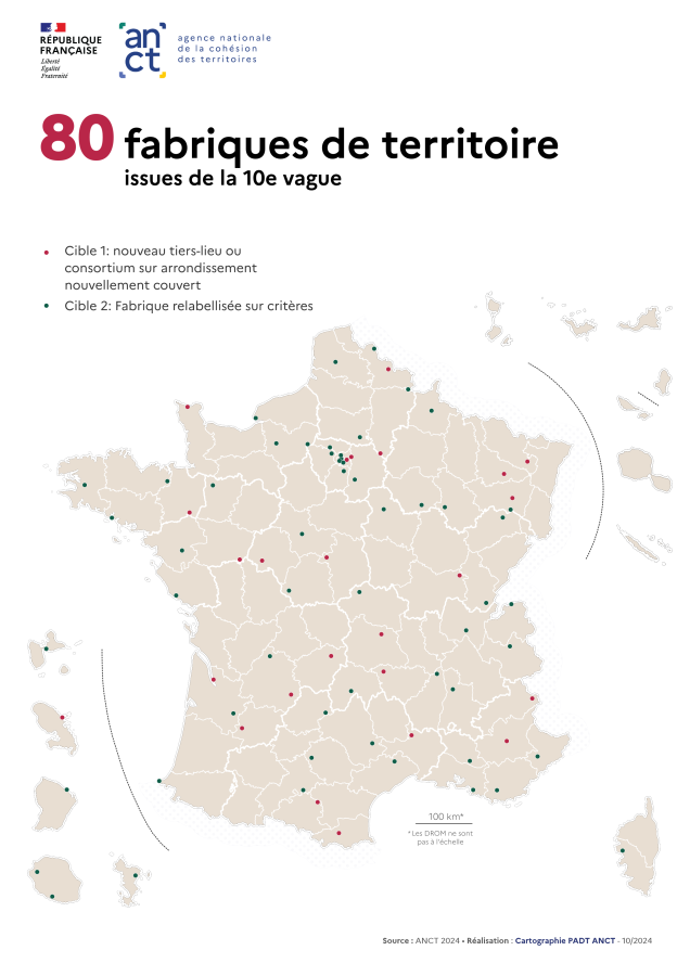 Laur&eacute;ats de la 10e vague des fabriques de territoire