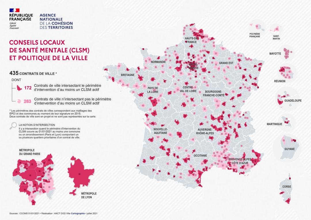 Contrats locaux de sant&eacute; mentale (CLSM) et Politique de la Ville