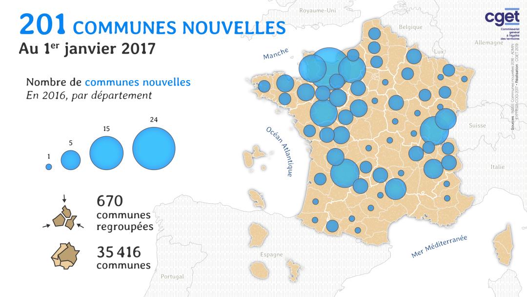 Communes nouvelles en 2016