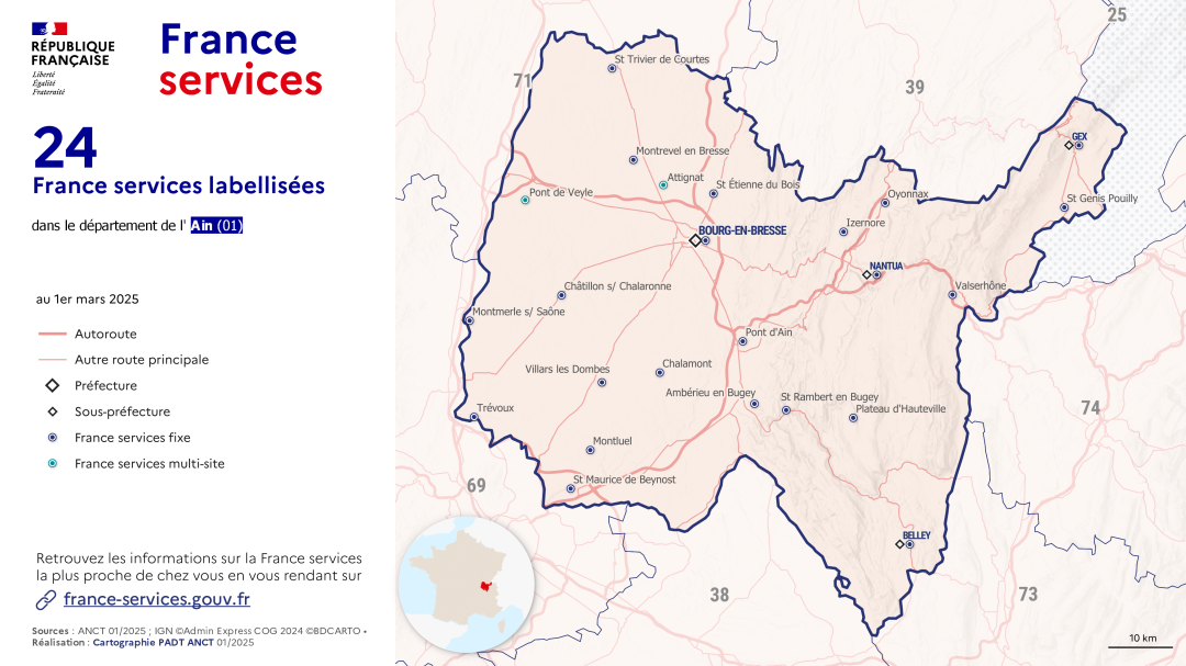 France services : Ain (01)