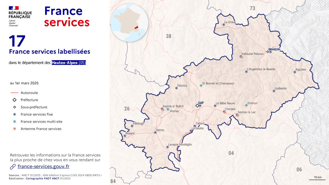 France services : Hautes-Alpes (05)