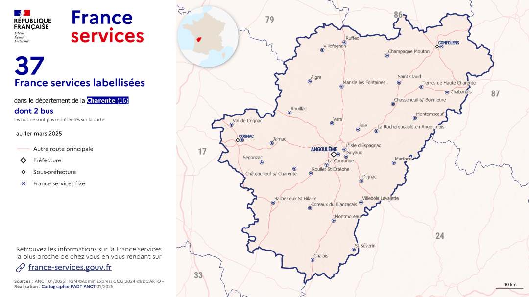 France services : Charente (16)