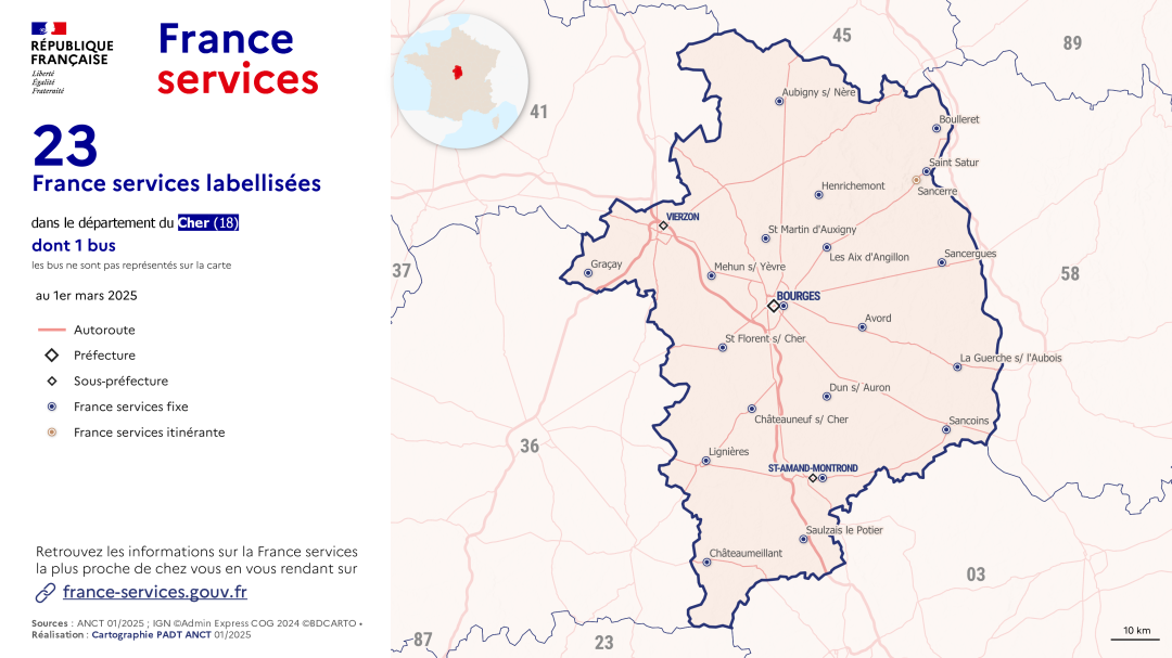 France services : Cher (18)