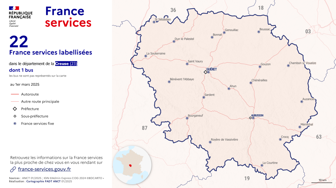 France services : Creuse (23)