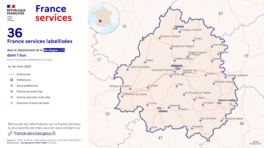 France services : Dordogne (24)