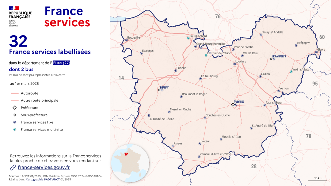 France services : Eure (27)