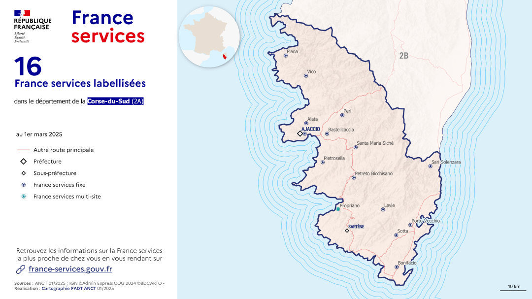 France services : Corse-du-Sud (2A)