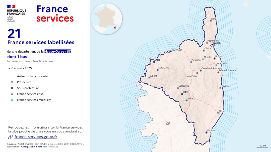 France services : Haute-Corse (2B)