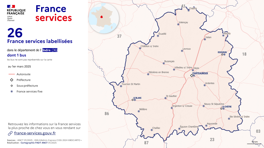 France services : Indre (36)