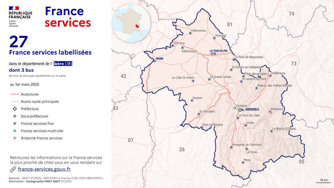 France services : Is&egrave;re (38)