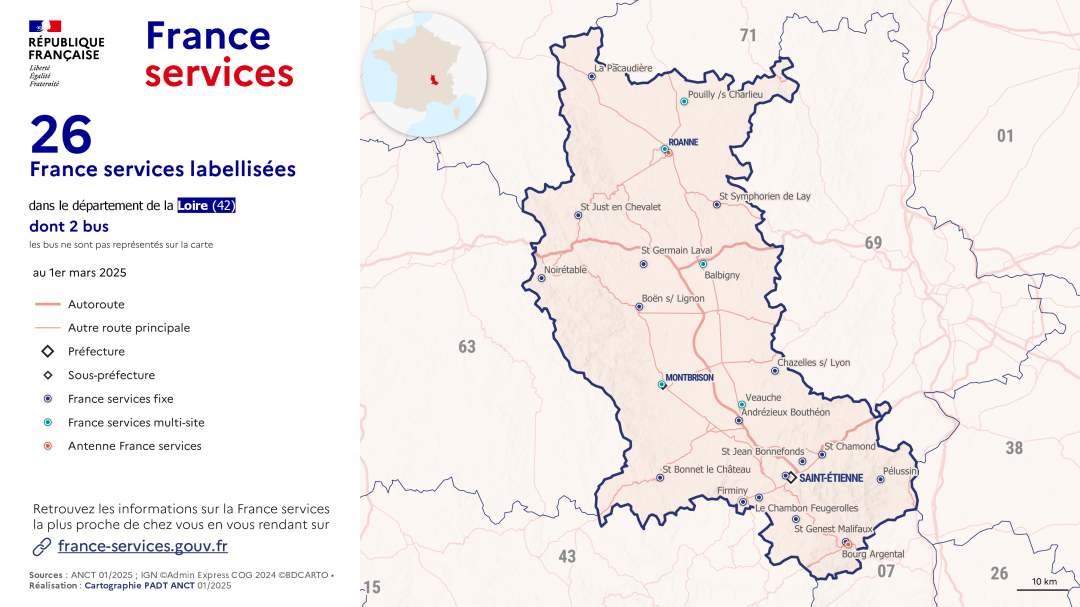 France services : Loire (42)