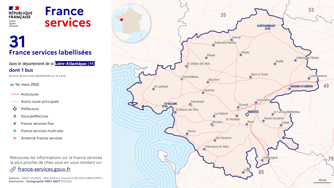 France services : Loire-Atlantique (44)