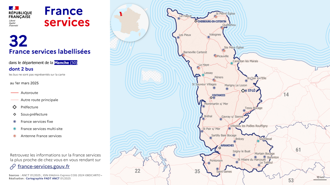 France services : Manche (50)