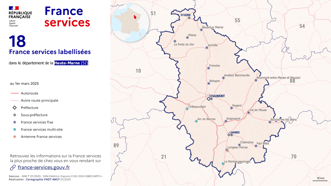 France services : Haute-Marne (52)