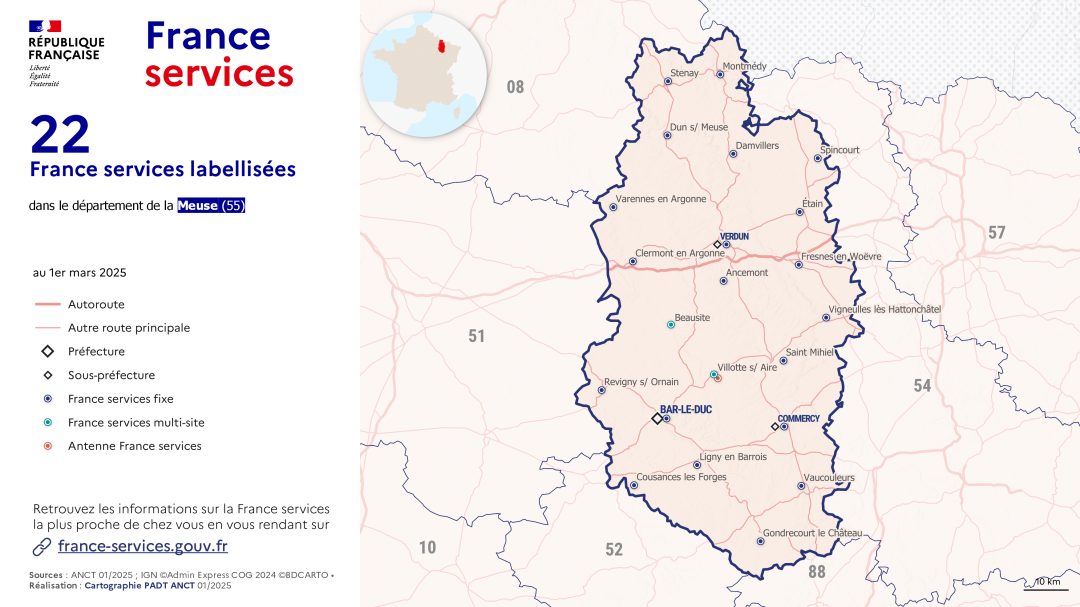 France services : Meuse (55)