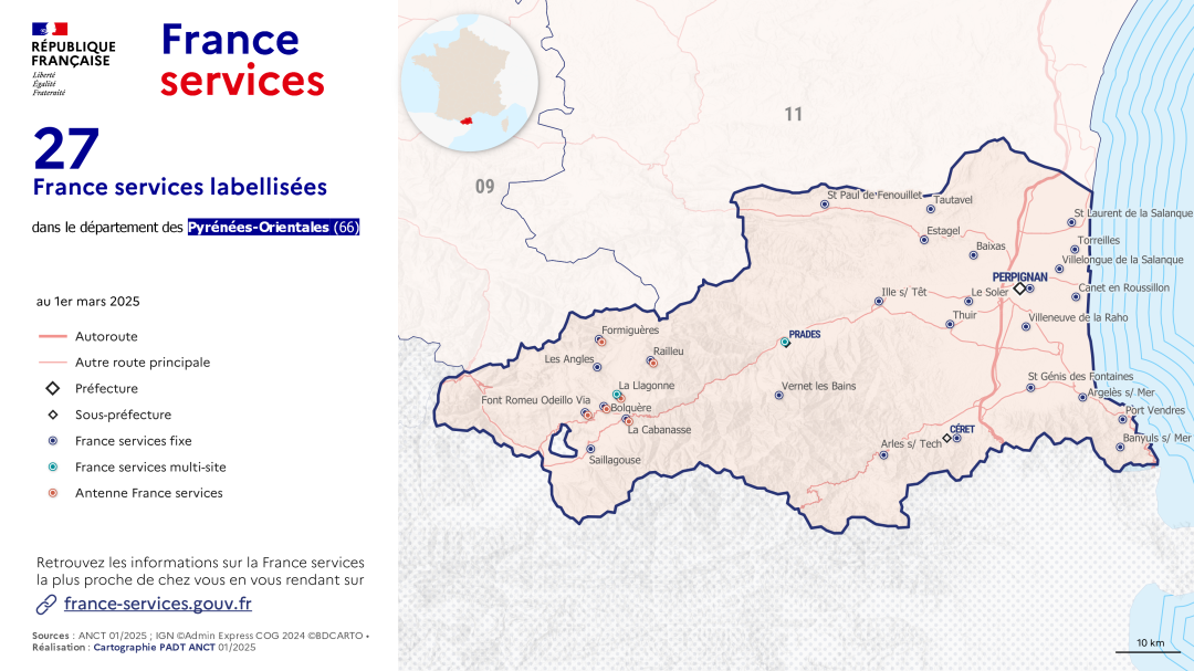 France services : Pyr&eacute;n&eacute;es-Orientales (66)