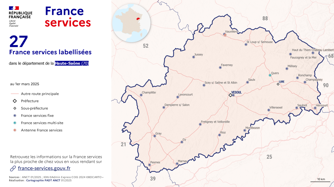 France services : Haute-Sa&ocirc;ne (70)