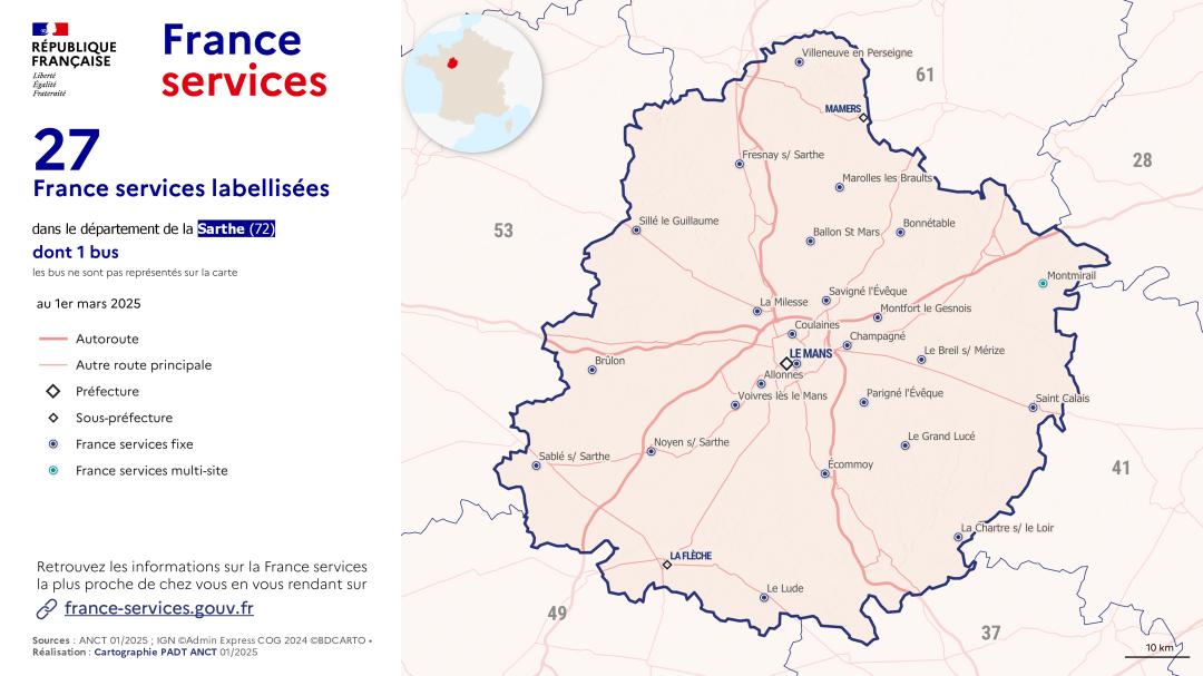 France services : Sarthe (72)