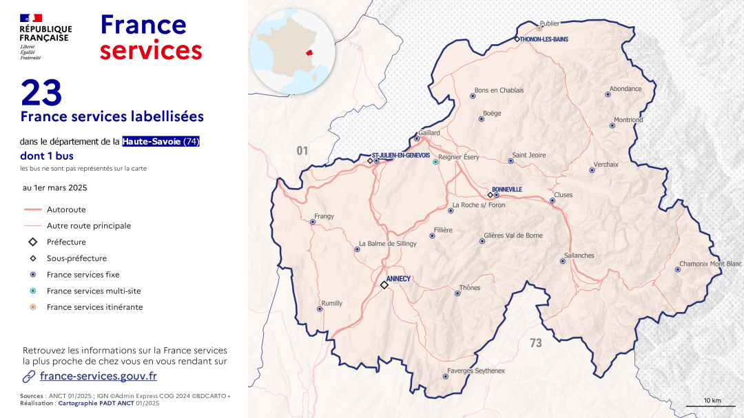 France services : Haute-Savoie (74)