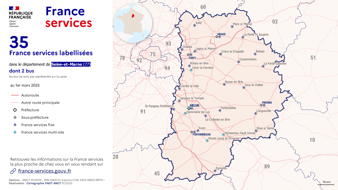 France services : Seine-et-Marne (77)